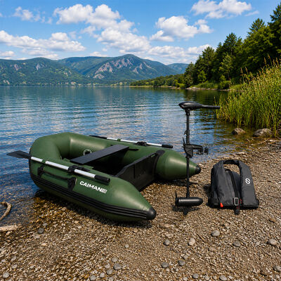 Pack Caiman 200 + Moteur 40lbs + Gilet - Packs | Pacific P&ecirc;che