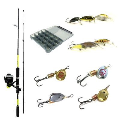 Pack Pr&ecirc;t &agrave; P&ecirc;cher Truite Bzone Striker 180L 3-10g + Moulinet + Nylon + Leurres + Boites - Packs et ensembles | Pacific P&ecirc;che