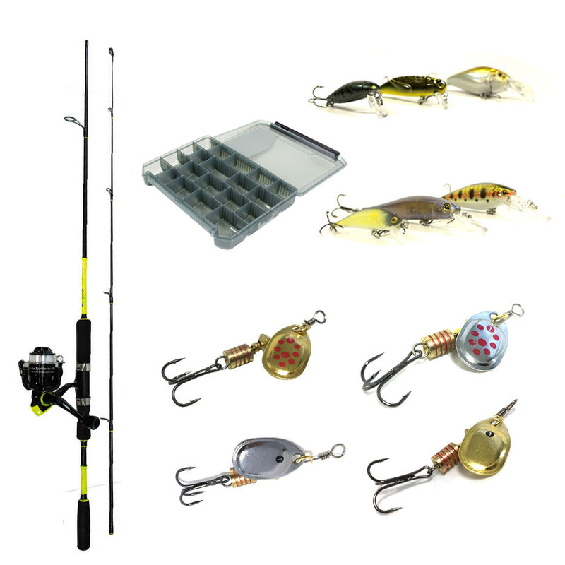 Pack Pr&ecirc;t &agrave; P&ecirc;cher Truite Bzone Striker 180L 3-10g + Moulinet + Nylon + Leurres + Boites - Packs et ensembles | Pacific P&ecirc;che