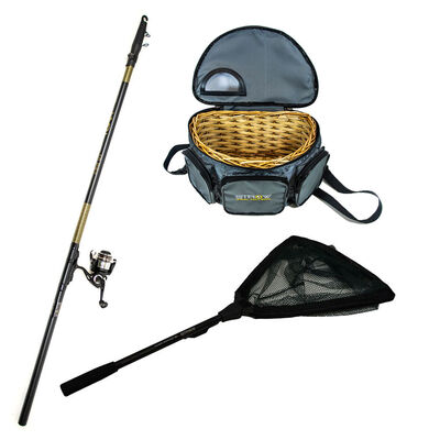 Pack P&ecirc;che au toc Combo Strow First T&eacute;lereglable 400 + &Eacute;puisette Wilder 80 + Panier - Packs | Pacific P&ecirc;che