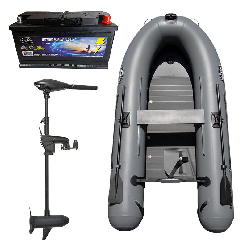 Pack Moteur Frazer 55 LBS + Batterie Marine 110 AH + Session 290 - Packs | Pacific P&ecirc;che