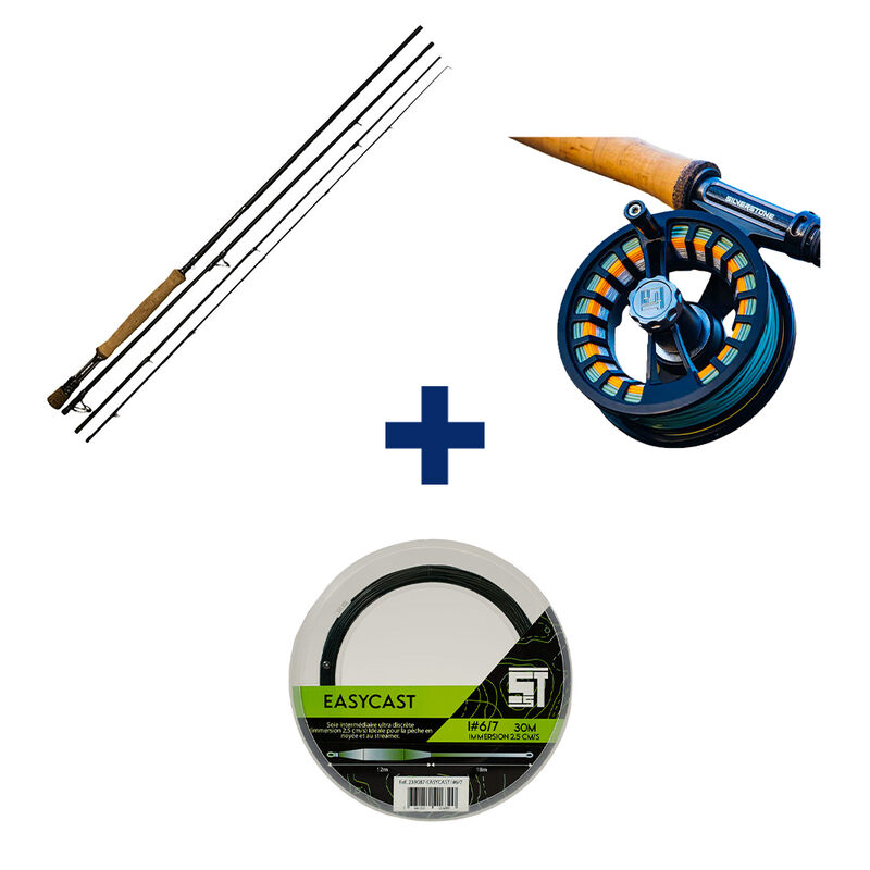 Pack Canne Xbone 10' 6/7 + Moulinet Xstream 67 + Soie Intermediaire - Packs | Pacific P&ecirc;che