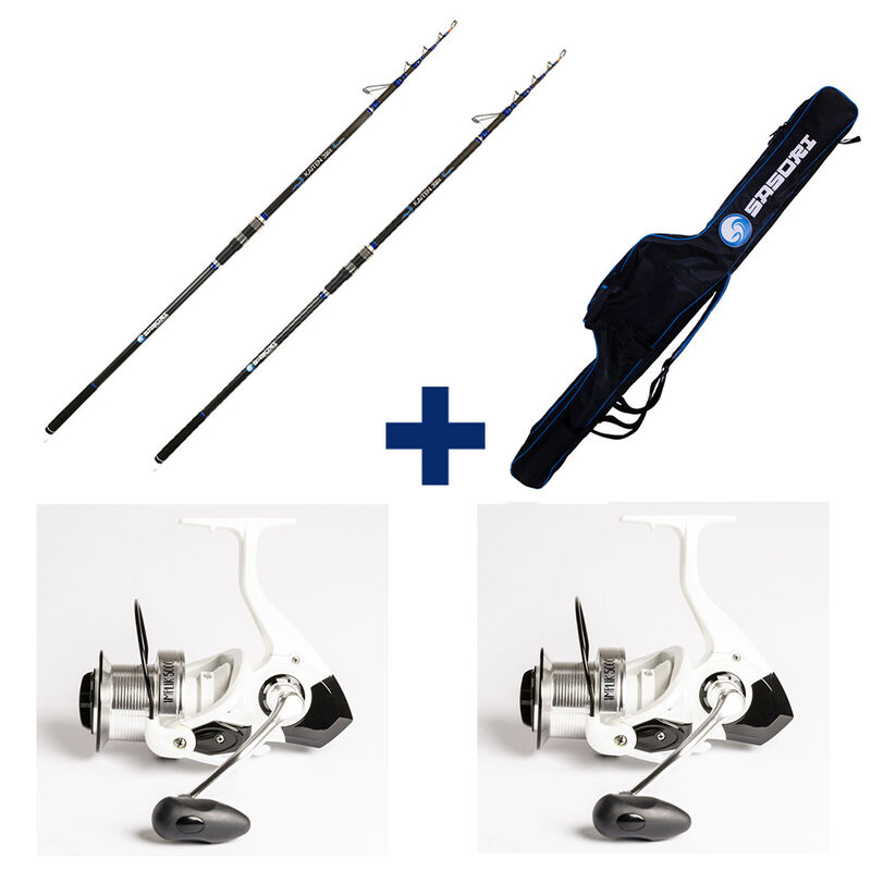 Pack Kaiten Surf Tele 390 Sensitiv + Implik 5000 - Packs et ensembles | Pacific P&ecirc;che