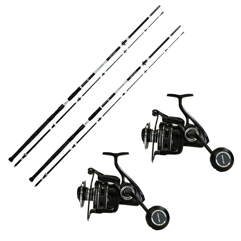 Pack Overfight  2 Glanika Heavy Duty 300 cm 250-300 g + 2 Glanika 8000 XT - Packs et ensembles | Pacific P&ecirc;che