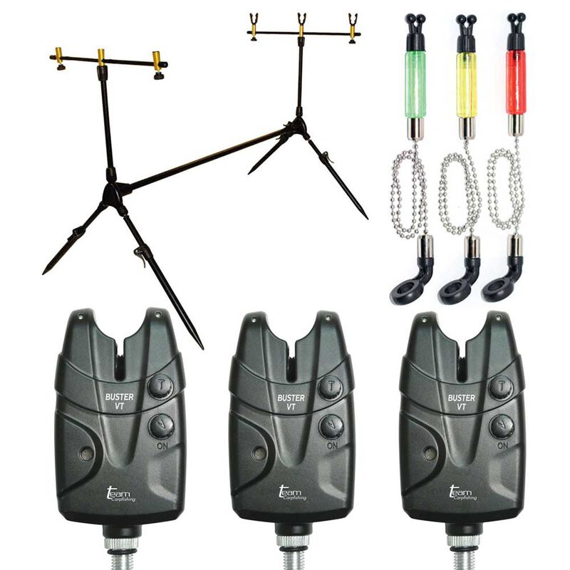 Pack carpe team carpfishing rod pod et d&eacute;tection buster 3 cannes - Supports de Cannes | Pacific P&ecirc;che