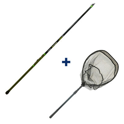 Pack Garbolino Canne T&eacute;l&eacute;scopique 3m + Epuisette Pliante - Packs | Pacific P&ecirc;che