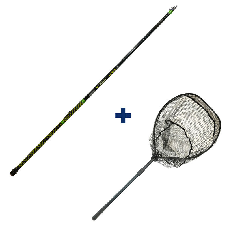 Pack Garbolino Canne T&eacute;l&eacute;scopique 3m + Epuisette Pliante - Packs | Pacific P&ecirc;che