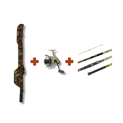 Combo Carp addict Spod Camo single 12' - Cannes | Pacific P&ecirc;che