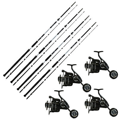 Pack Overfight 4 Glanika Allround 290 cm 150-350 g + 4 Glanika 8000 XT - Packs et ensembles | Pacific P&ecirc;che