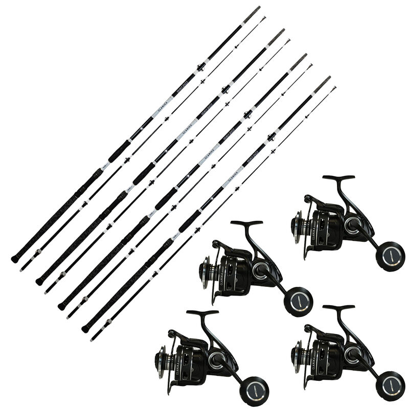Pack Overfight 4 Glanika Allround 290 cm 150-350 g + 4 Glanika 8000 XT - Packs et ensembles | Pacific P&ecirc;che