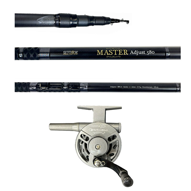Ensemble MASTER EVO Adjust 580 + Moulinet OptimaXS TR65 - Canne + moulinet | Pacific P&ecirc;che