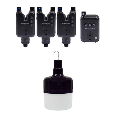 Pack Bite Keeper Pro 3+1 Black + Firefly Biwy Light - D&eacute;tections | Pacific P&ecirc;che
