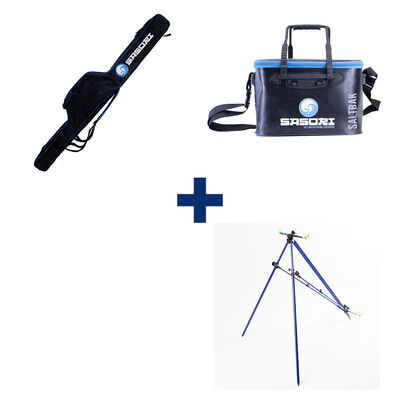 Pack Trepied Surf Pro + Baksalt + Fourreau Surf Prenium - Packs et ensembles | Pacific P&ecirc;che