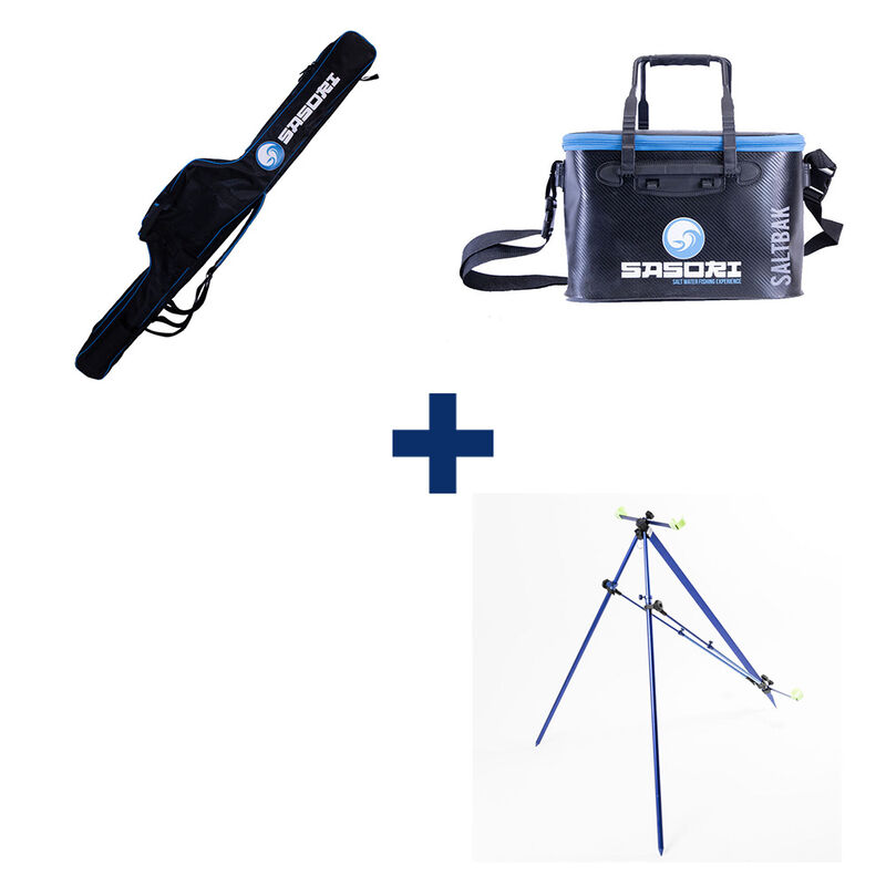 Pack Trepied Surf Pro + Baksalt + Fourreau Surf Prenium - Packs et ensembles | Pacific P&ecirc;che