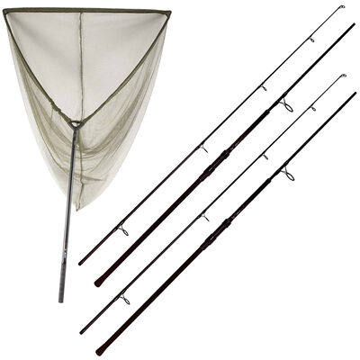 Pack 2 cannes Nomad Xtr 10' 3 Lbs + 1 &eacute;puisette Nomad Xtr Landing net - Cannes | Pacific P&ecirc;che