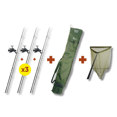 Pack 3 Combo + Epuisette + Fourreau Team - Cannes | Pacific P&ecirc;che
