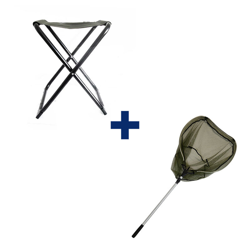 Pack Siege Pliant  + Epuisette - Tous nos packs | Pacific P&ecirc;che