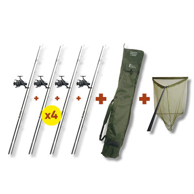 Pack 4 Combo + Epuisette + Fourreau Team - Cannes | Pacific P&ecirc;che