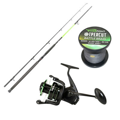 Pack Overfight Ipercut Battle 300 cm 200-400 g + Ipercut 8000 FD + Ipercut Battle Braid - Packs et ensembles | Pacific P&ecirc;che