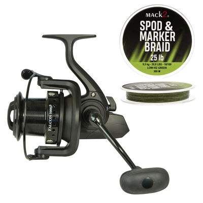 Pack Mack2 Moulinet Falcon 5000 Spod and Marker + Tresse 0.16mm Spod and Marker - App&acirc;ts / Bateaux amorceur / Spodding | Pacific P&ecirc;che