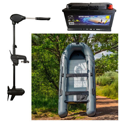 Pack Moteur Frazer 65 LBS + Batterie Marine 110 AH + Session 420 - Packs | Pacific P&ecirc;che