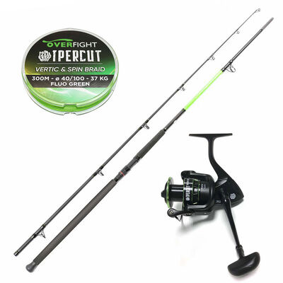 Pack Ipercut Belly cat + Ipercut 5000FD + Ipercut Spin and Vertic braid 0.40 - Packs et ensembles | Pacific P&ecirc;che