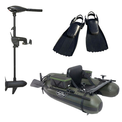 Pack Ranger Evo 170 + Moteur Frazer 30 Lbs + Palmes Float Tube Pro Wide - Packs | Pacific P&ecirc;che