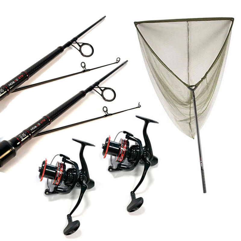 Pack 2 Nomad XTR 10 3lbs + 2 Nomad Xtr 5000 Fd + Epuisette - Cannes | Pacific P&ecirc;che