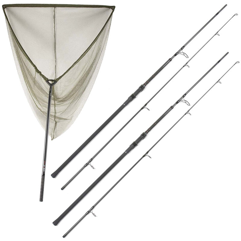 Pack 2 cannes Nomad Xtr 10' 3 Lbs 1/2 + 1 &eacute;puisette Nomad Xtr Landing net - Cannes | Pacific P&ecirc;che