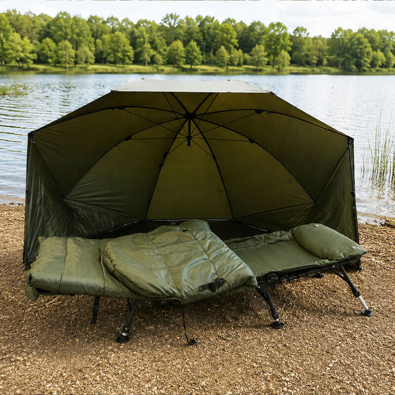 Pack Bedchair + Brolly + Duvet Process Team Carpfishing - Bivouac Confort | Pacific P&ecirc;che