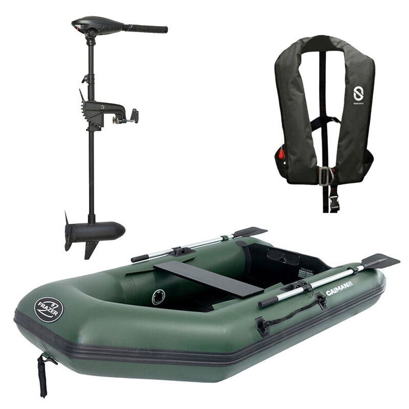 Pack Caiman 250 + Gilet Gonflable XH + Moteur Frazer 40 Lbs - Packs | Pacific P&ecirc;che