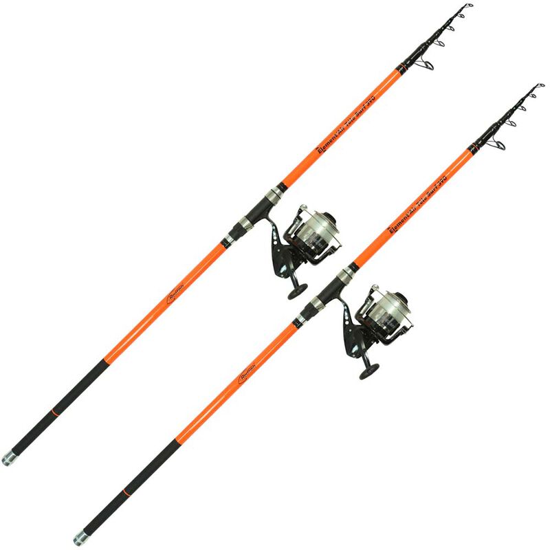 Pack surf t&eacute;lescopique Redfish 2 cannes + 2 moulinets + fil - Packs et ensembles | Pacific P&ecirc;che