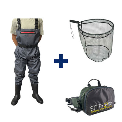 Pack Water Rockfin + Chest Pack Wilder + Raquette Rubber 45 - Tous nos packs | Pacific P&ecirc;che