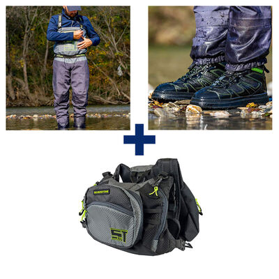 Pack Wader Hardwater Evo + Chaussures Hardwater + Chest Pack Hardwater Evo - Tous nos packs | Pacific P&ecirc;che