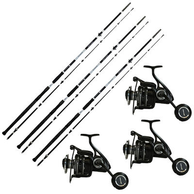 Pack Overfight 3 Glanika Allround 290 cm 150-350 g + 3 Glanika 8000 XT - Packs et ensembles | Pacific P&ecirc;che