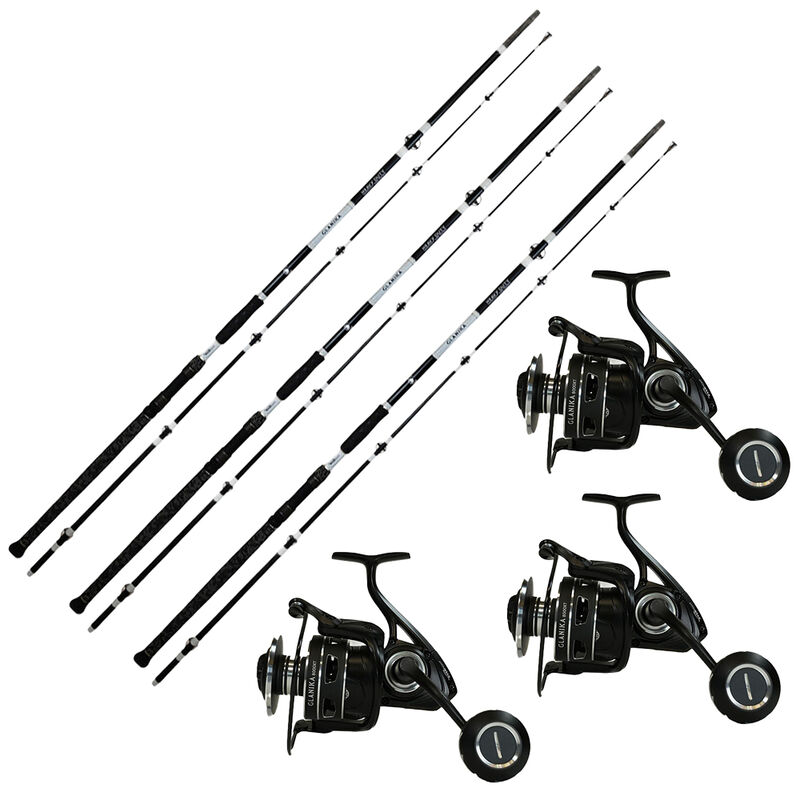 Pack Overfight 3 Glanika Allround 290 cm 150-350 g + 3 Glanika 8000 XT - Packs et ensembles | Pacific P&ecirc;che