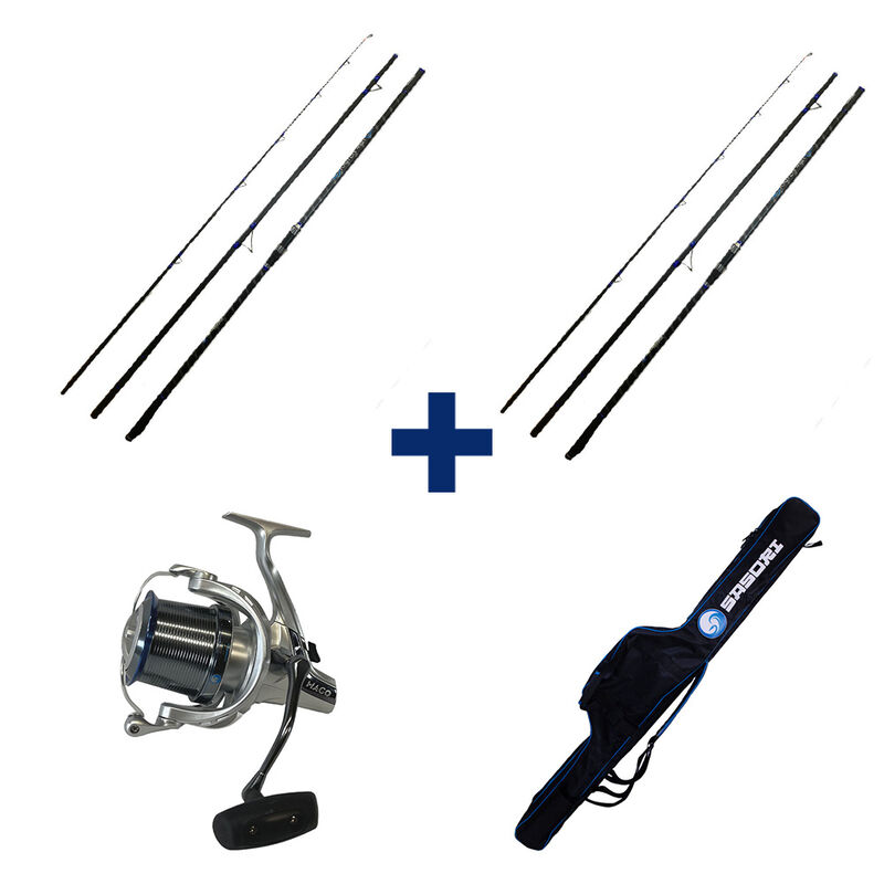 Pack Kaiten 420 Hybrid Surf + Mago XR 8000 100-200g 4m20 - Packs et ensembles | Pacific P&ecirc;che