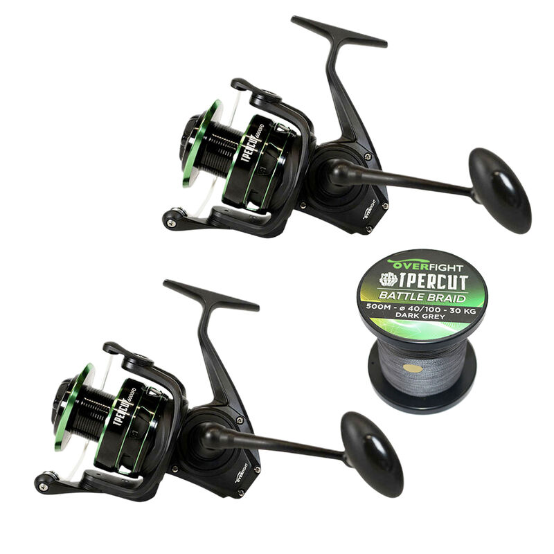 Pack Overfight 2 Ipercut 8000 FD + Ipercut Battle Braid - Packs et ensembles | Pacific P&ecirc;che