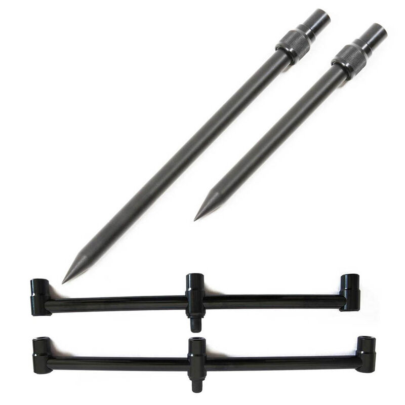 Pack Pro Tech 2 Buzz Bar 3 Cannes + 2 Piques - Supports de Cannes | Pacific P&ecirc;che