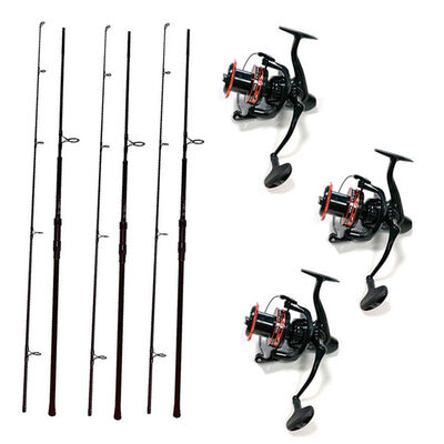 Pack 3 Nomad XTR 10 3lbs + 3 Nomad Xtr 5000 Fd - Cannes | Pacific P&ecirc;che