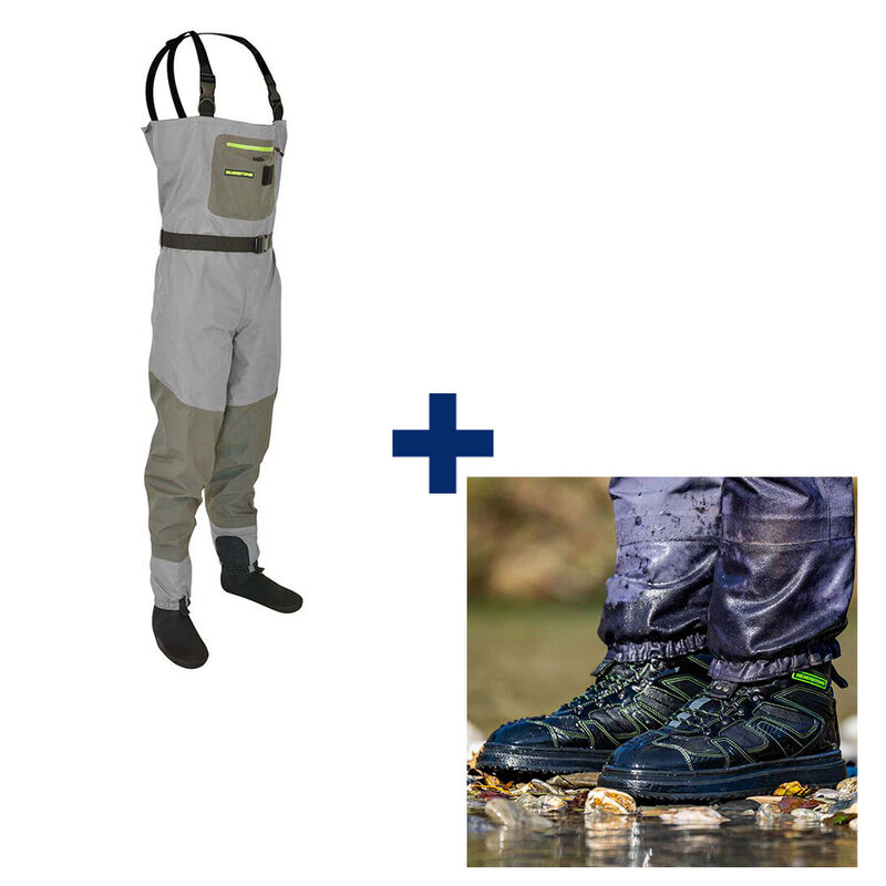Pack Wader Easymove SL3G M + Chaussures Hardwater 43 - Tous nos packs | Pacific P&ecirc;che