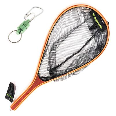 Kit &eacute;puisette Silverstone raquette bambou + clip magn&eacute;tique - Epuisettes | Pacific P&ecirc;che