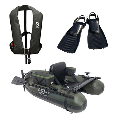 Pack Ranger Evo 170 + Gilet Gonflabe XH + Palmes Float Tube Pro Wide - Packs | Pacific P&ecirc;che