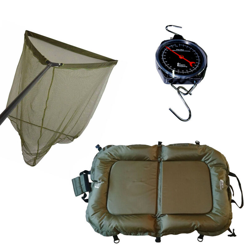 Pack Team Carpfishing No Kill Epuisette + Tapis + Peson - R&eacute;ception Conservation No kill | Pacific P&ecirc;che