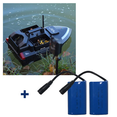 Pack Dark Water NG Bait Boat + 2 Batteries Suppl&eacute;mentaires - App&acirc;ts / Bateaux amorceur / Spodding | Pacific P&ecirc;che