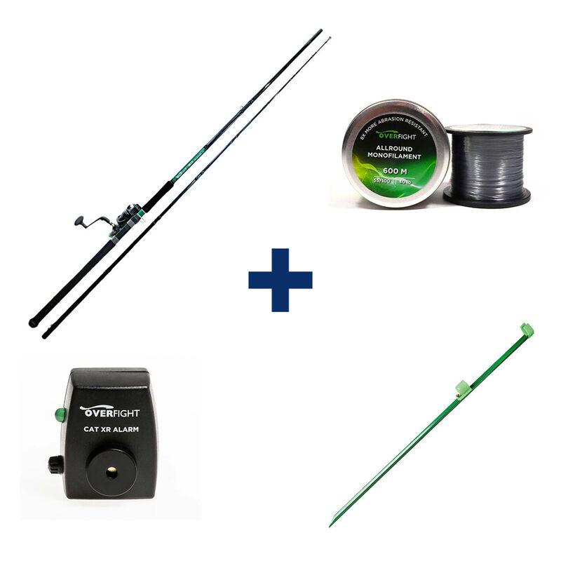 Pack Tank Heavy Spin + Monofilament + Cat XR Alarm+ Adjustable Sand Spike - Packs et ensembles | Pacific P&ecirc;che