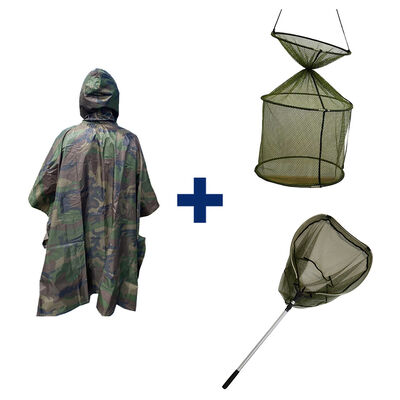 Pack Poncho + Epuisette + Bourriche - Tous nos packs | Pacific P&ecirc;che