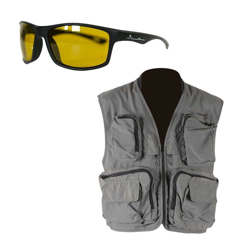 Pack Gilet Grix + Lunettes Kingfisher Yellow - Tous nos packs | Pacific P&ecirc;che