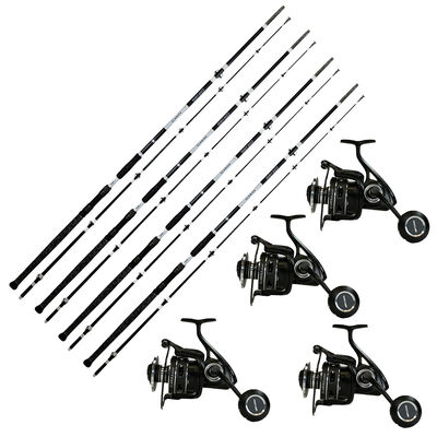 Pack Overfight 4 Glanika Heavy Duty 300 cm 250-300 g + 4 Glanika 8000 XT - Packs et ensembles | Pacific P&ecirc;che
