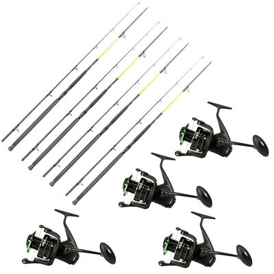 Pack Overfight 4 Ipercut Battle 300 cm 200-400 g + 4 Ipercut 8000 Fd - Packs et ensembles | Pacific P&ecirc;che